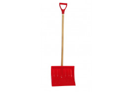лопата для уборки снега Igloo Comfort - пластиковая с деревянным черенком