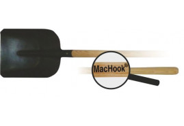 MacHook лопата стойловая с черенком 130 черная