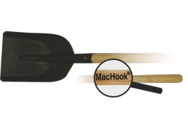 MacHook лопата дренажная с черенком 130 черная