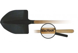 MacHook лопата сердцевидная с черенком 130 черная