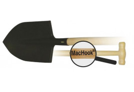 MacHook лопата штыковая остроконечная с черенком T90 черная